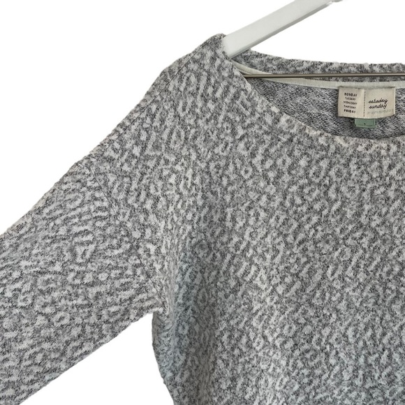 Anthropologie Saturday Sunday Andro Leopard Pullover, Size S - Picture 5 of 10